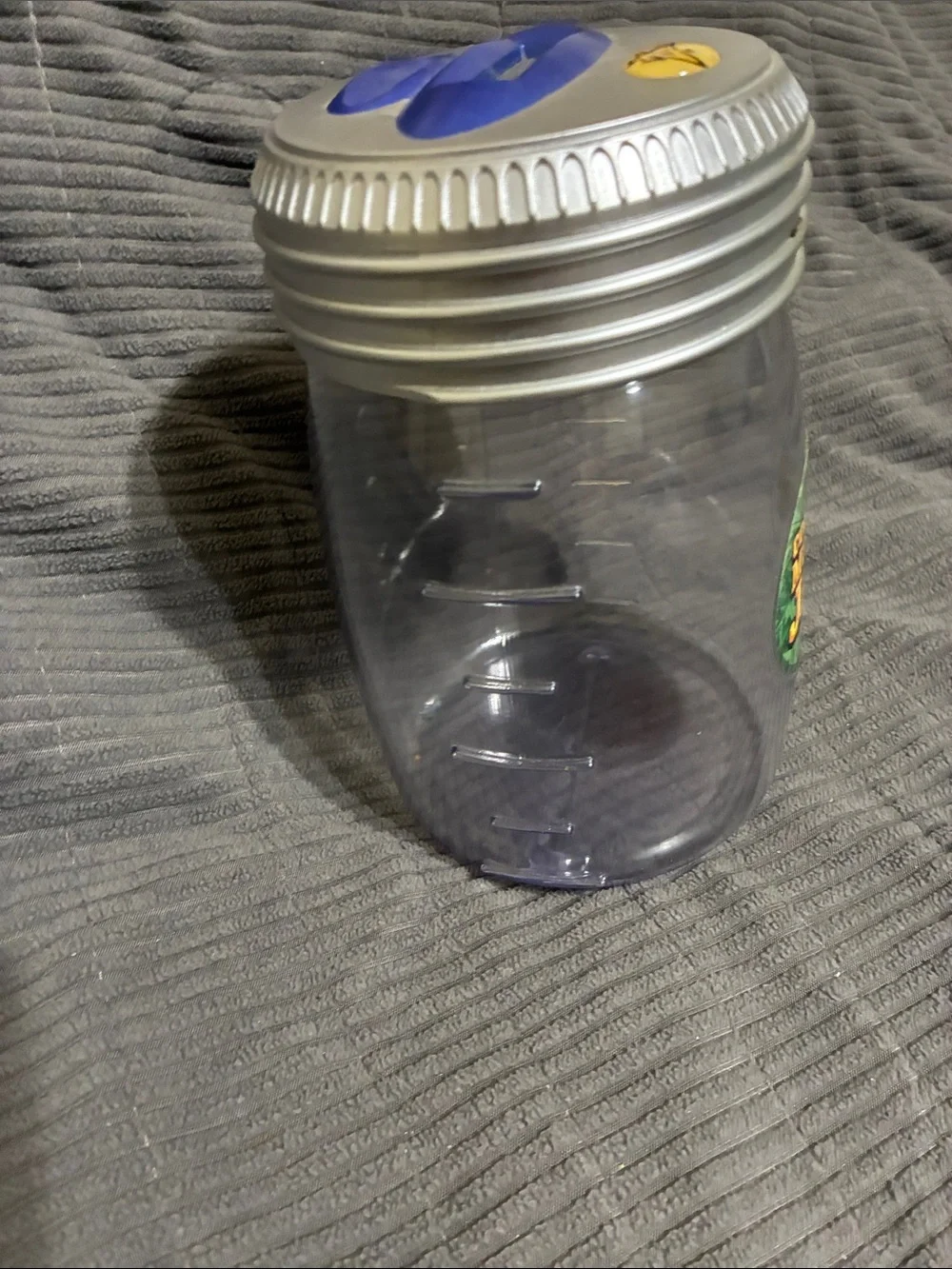 Counting Money Jar - Clear Plastic Savings Bank